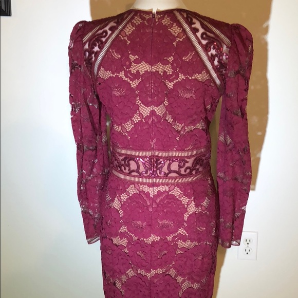 Tadashi Shoji Selena dress in Wine - Picture 10 of 12